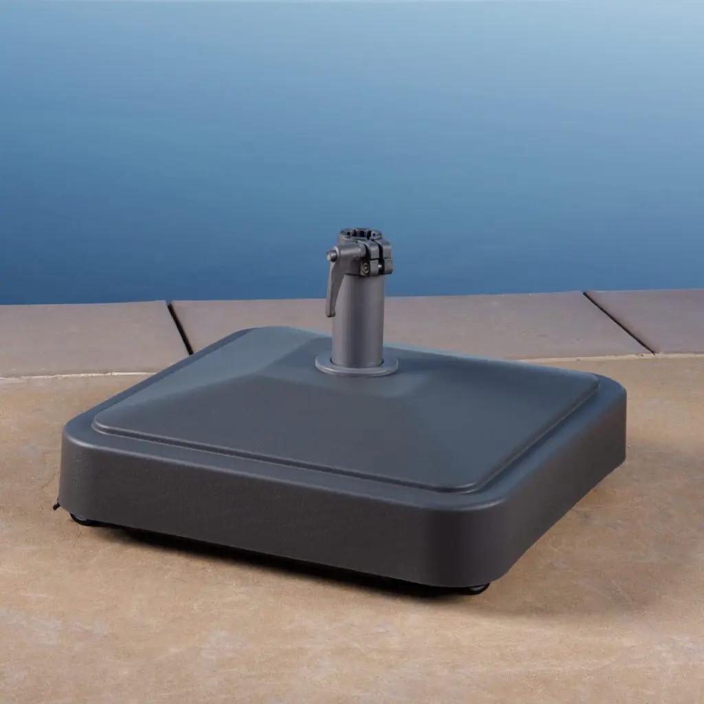 Umbrella Base with Wheels, Clamp, and Split Stem Proshade