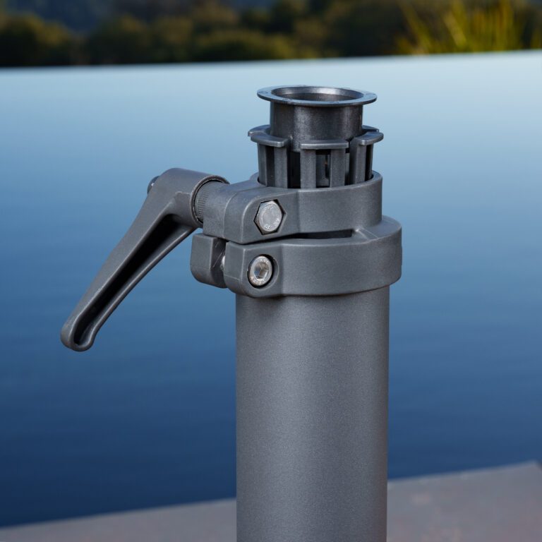 Umbrella Base with Wheels, Clamp, and Split Stem Proshade