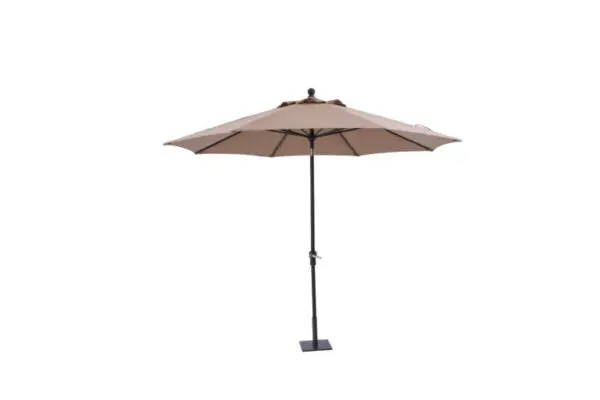 Ten feet Market Umbrella with Grey Pole Finish open