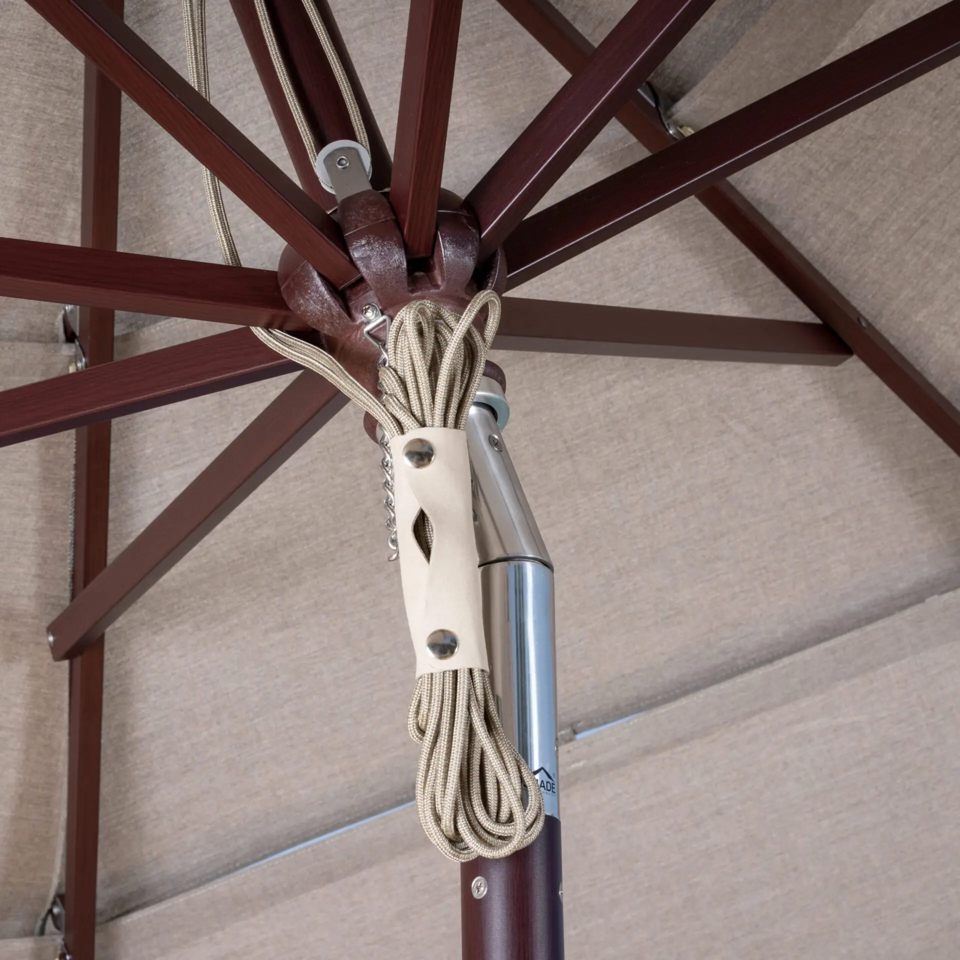 Eleven feet Market Umbrella Rope with Leather Pouch