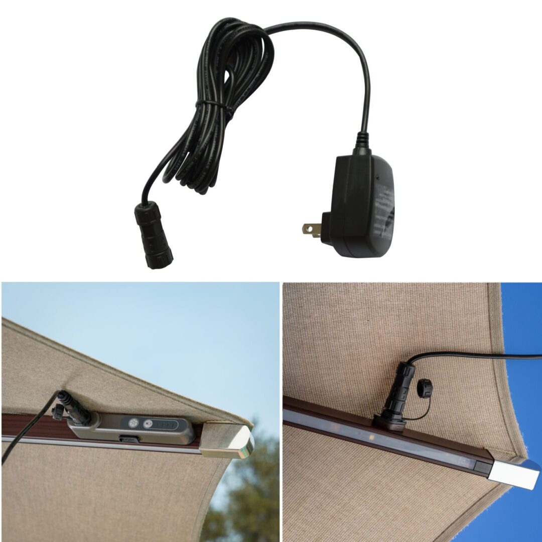 Ten feet and eleven feet LED AC Adapter with charging port
