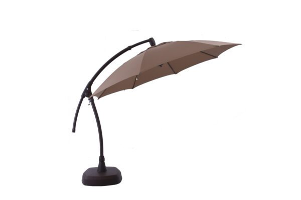 Small Cantilever Umbrella with Coffee Pole Finish
