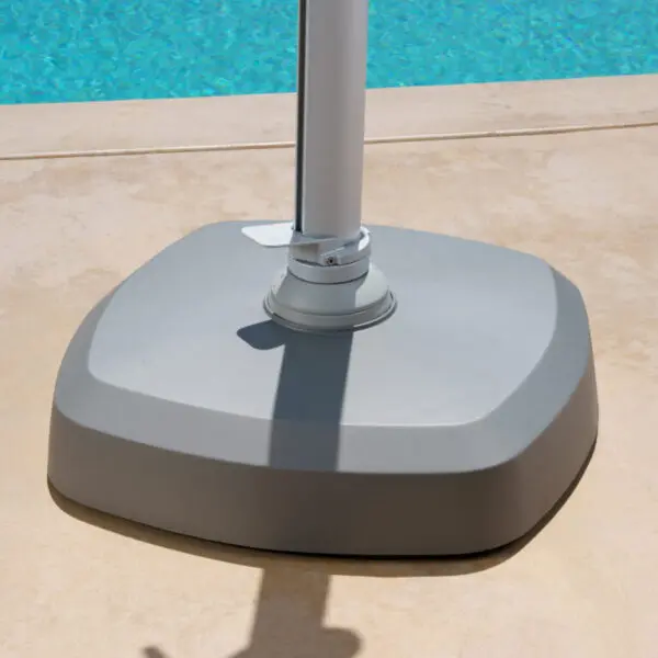 Ten feet Square Cantilever LED Solar Umbrella base