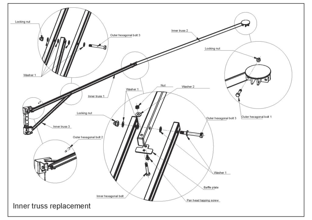 10ft Instant Canopy – Inner Truss 2 - Proshade