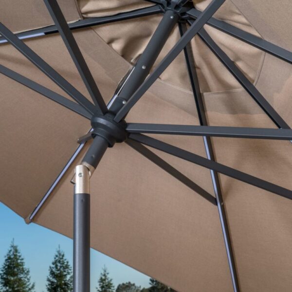 Title view of Ten feet Solar LED Umbrella