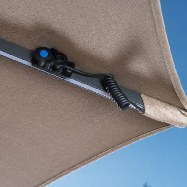 Close view of Ten feet Solar LED Umbrella